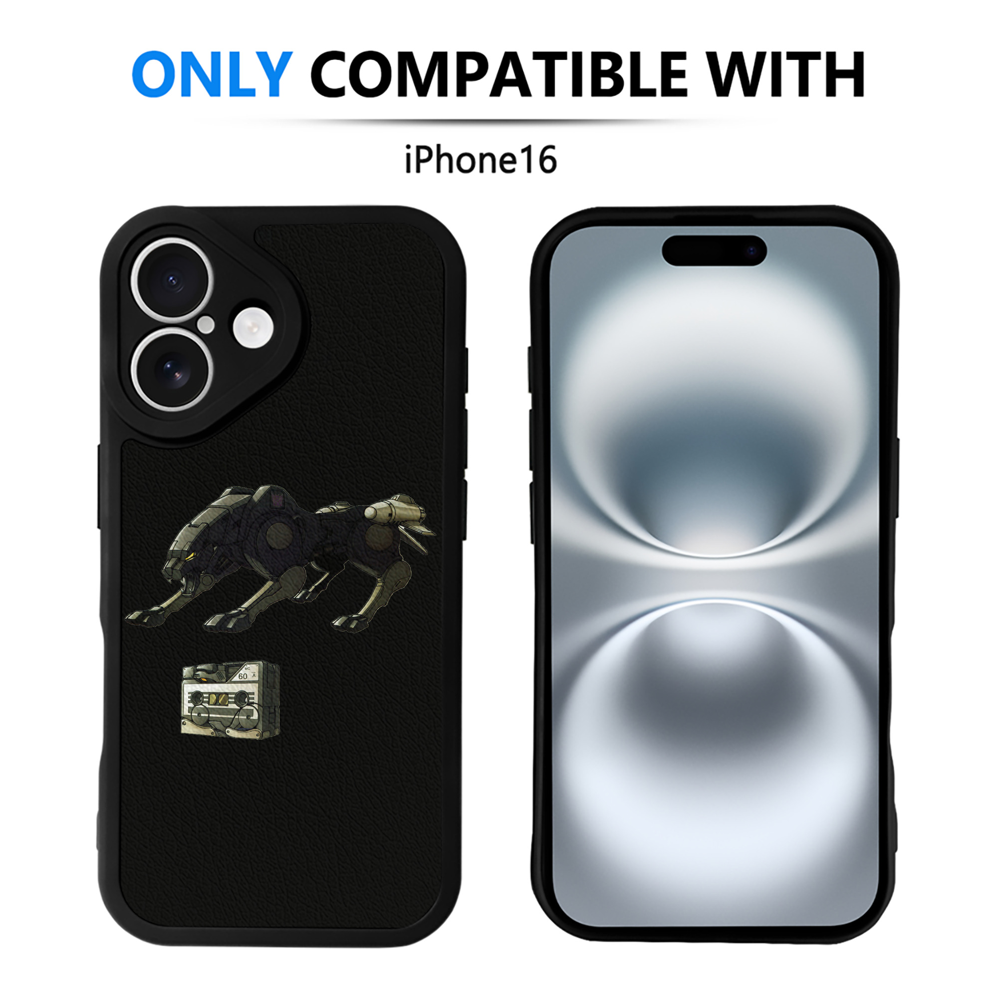 （画像用）  【iPhone 16シリーズ対応】シリコンスマホケース（レザー調） 材質：シリコン